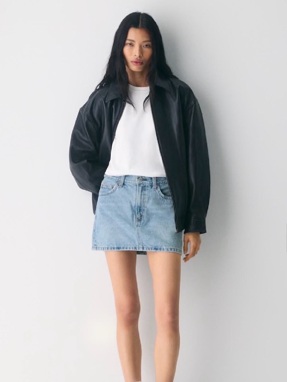 Aritzia Denim Forum Ricci Denim Skirt